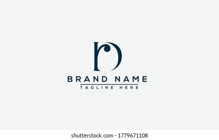 RD Logo Design Template Vector Graphic Branding Element.