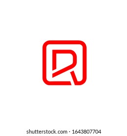 rd logo design vector sign template