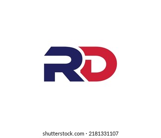 RD logo design vector template