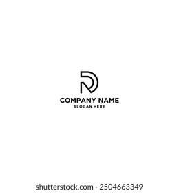 RD logo design vector template