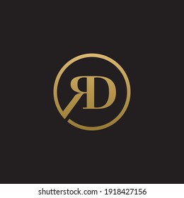 rd luxury logo design vector icon symbol