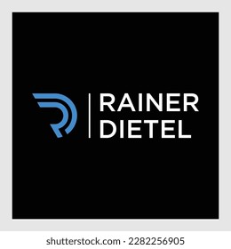 RD R D Letter Logo Design. Creative Modern Letter Icon Vector Logo Illustration.