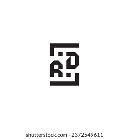 RD square concept retro logo in high quality professional design that will print well across any print media