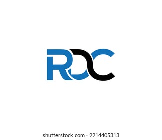 Abstrakte RDC Logo Initials Buchstaben Monogram Design Vector Konzept.