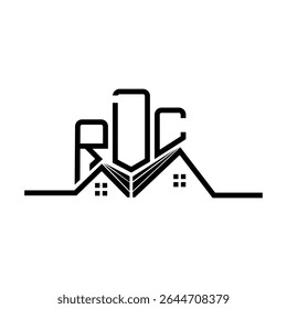 RDC Real State logo design, RDC simple and modern logo. RDC luxurious alphabet design  
