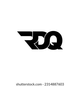 RDQ letter monogram logo design vector