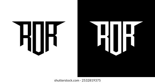 Diseño de logotipo de letra RDR con fondo blanco en ilustrador, estilo de superposición de fuente de alfabeto moderno de logotipo de Vector, diseños de caligrafía para logotipo, póster, invitación, etc.