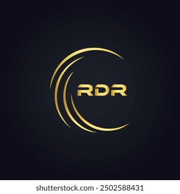 RDR logo. R D R design. White RDR letter. RDR, R D R letter logo design. 