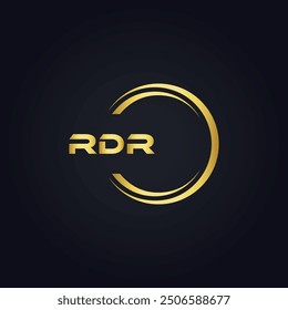 RDR logo. R D R design. White RDR letter. RDR, R D R letter logo design.