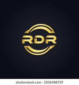 RDR logo. R D R design. White RDR letter. RDR, R D R letter logo design.