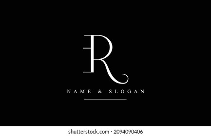 RE, ER, R, E abstract letters logo monogram