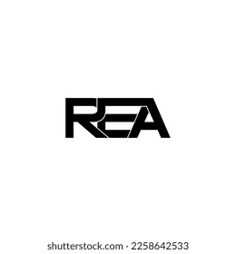 rea initial letter monogram logo design