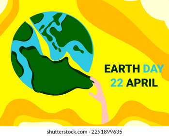 Reach the globe. Save the globe of earth. 22 April 2023