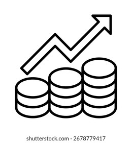Reach Goals line icon vector collection