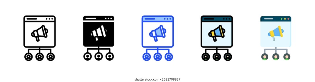 Reach Icon Collection With Multiple Styles