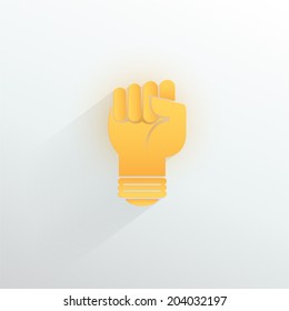 reach idea with human hand