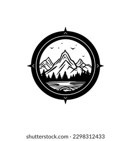 Alcance nuevas alturas con nuestro impresionante diseño de logotipo de montaña. Esta majestuosa ilustración es perfecta para marcas al aire libre y relacionadas con la aventura.