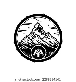 Reach new heights with our stunning mountain logo design. This majestic illustration is perfect for outdoor and adventure-related brands.