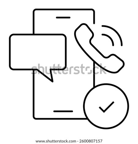 Reach out to us, Customer communication, Personalized service request, Client contact support. Vector Editable Stroke Icon.