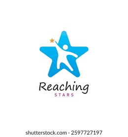 reach star dreams logo vector design template