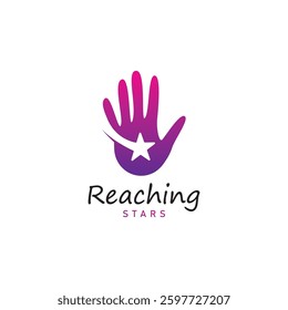 reach star dreams logo vector design template