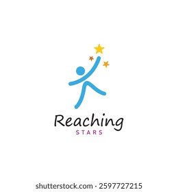 reach star dreams logo vector design template