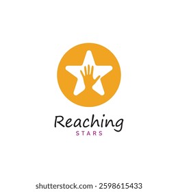 reach star dreams logo vector design template