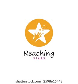 reach star dreams logo vector design template