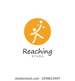 reach star dreams logo vector design template