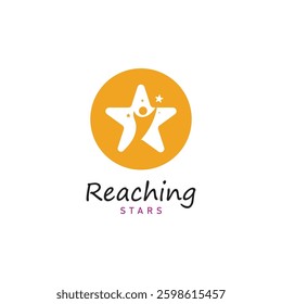 reach star dreams logo vector design template