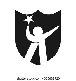reach star logo vector.