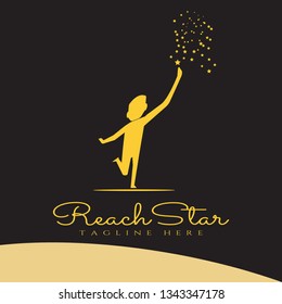 Reach star Vector logo design