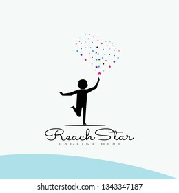 Reach star Vector logo design