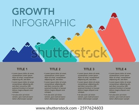 Reach the Summit: Mountain Challenge Overcome Infographic