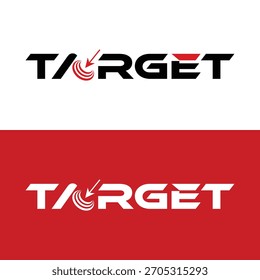 Llegue a su público objetivo con este moderno e impactante diseño de logotipo que muestra dirección, enfoque y precisión, ideal para estrategias de marketing y negocios.