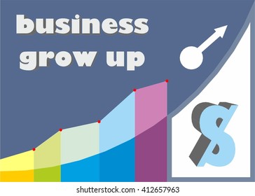 Reaching. Business concept with chart