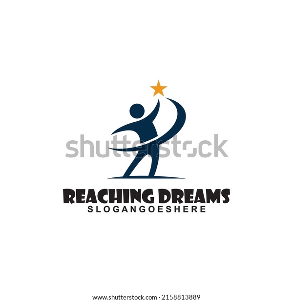 Reaching Dreams Logo Design Vector Reaching Stock Vector (Royalty Free ...