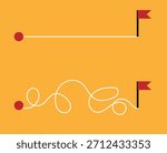 Reaching for a Goal Expectation vs Reality. Motivation to act and building a business vector art