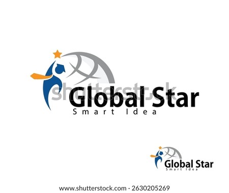 reaching star logo creative education global success