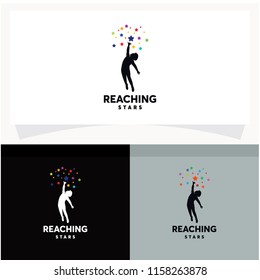 Reaching Stars Logo Design Template