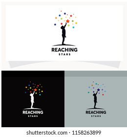 Reaching Stars Logo Design Template