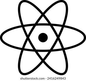 React und Atom Logos neben Nuclear und Ion Vektorgrafiken in Schwarz-Weiß