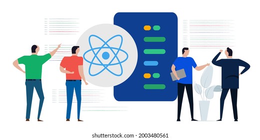 React js javascript modern programming language for speed of website framework technology line of code