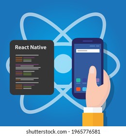 react native mobile programming code developer software smartphone 