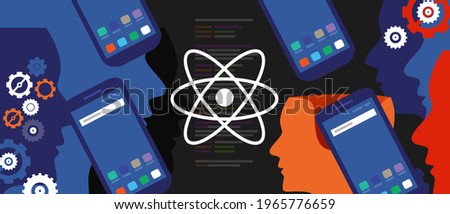 react native mobile programming coding developer software smartphone cogs line of code