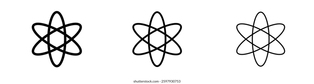 React thin line vector icon set.