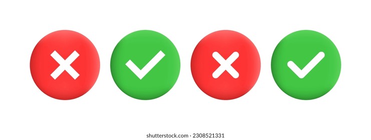 Reaction buttons. Flat, color, confirmation buttons. Vector icon.