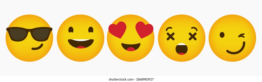 Reaction Design Emoticon Flat Collection