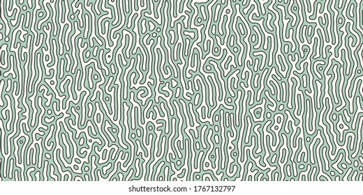 Reaction diffusion background. Turing generative design. Organic line art wallpaper. Abstract vector illustration for banners, posters, cover design templates