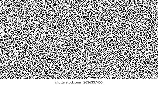 Difusão de reação ou projeto de vetor de padrão de turing. Textura natural. Biologia, biotecnologia, ciência da química fundo abstrato. Padrão orgânico de difusão da reação de Turing morfogênese.